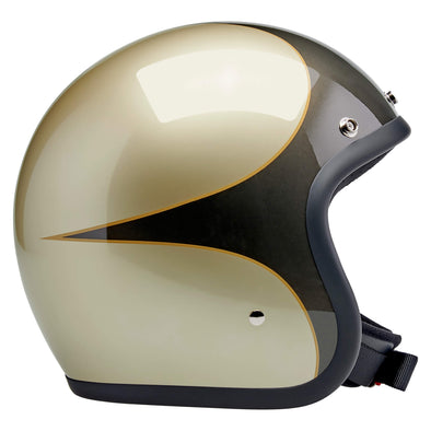 Bonanza Helmet DOT Approved Helmet - Metallic Charcoal/Champagne Scallop