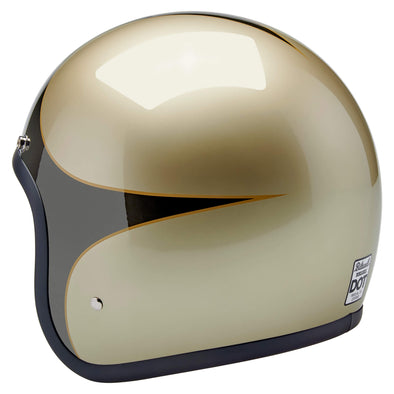 Bonanza Helmet DOT Approved Helmet - Metallic Charcoal/Champagne Scallop