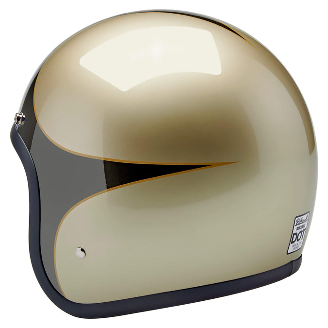 Bonanza Helmet DOT Approved Helmet - Metallic Charcoal/Champagne Scallop