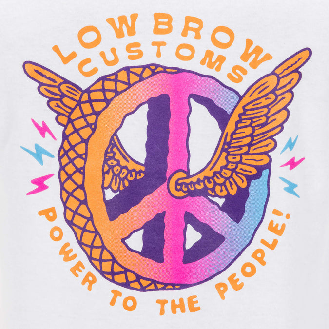 Power To The People Pocket T-Shirt - White