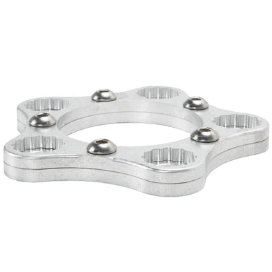 HHB Harley Davidson Sprocket Lock System - Raw Silver (Tumbled Finish)