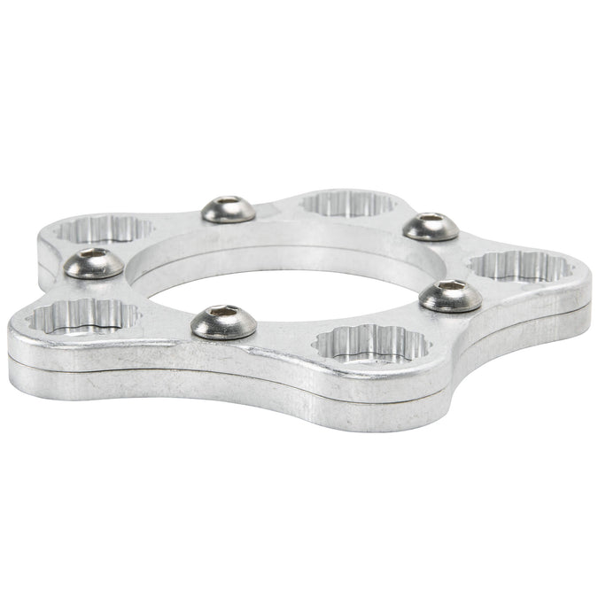 HHB Harley Davidson Sprocket Lock System - Raw Silver (Tumbled Finish)