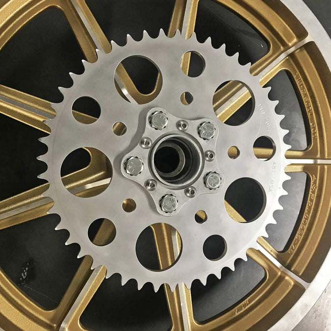 HHB Harley Davidson Sprocket Lock System - Raw Silver (Tumbled Finish)