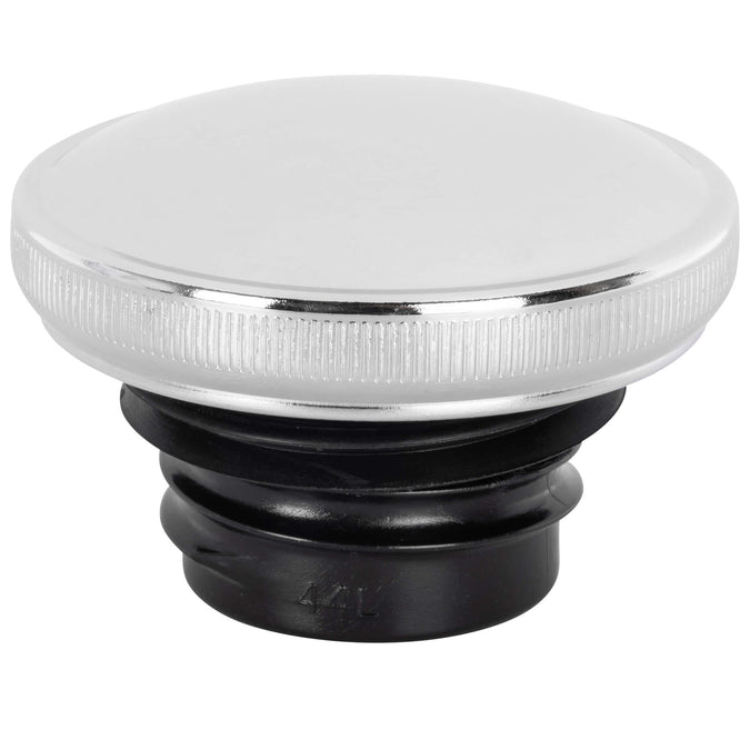Screw-In Harley Stock Style Non-Vented Gas Cap - Left Side - 1982-1995 - Chrome