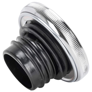 Screw-In Harley Stock Style Non-Vented Gas Cap - Left Side - 1982-1995 - Chrome
