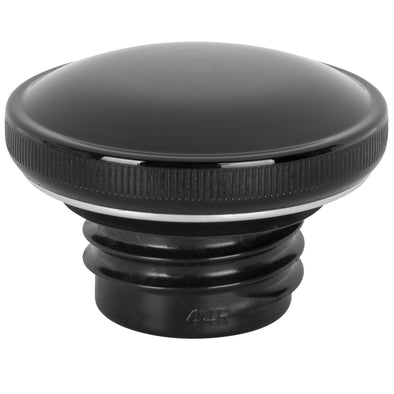 Screw-In Harley Stock Style Vented Gas Cap - 1982-1995 - Black