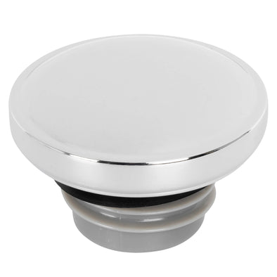 Screw-In Harley Stock Style Non-Vented Gas Cap - Left Side - 1996 & up - Chrome