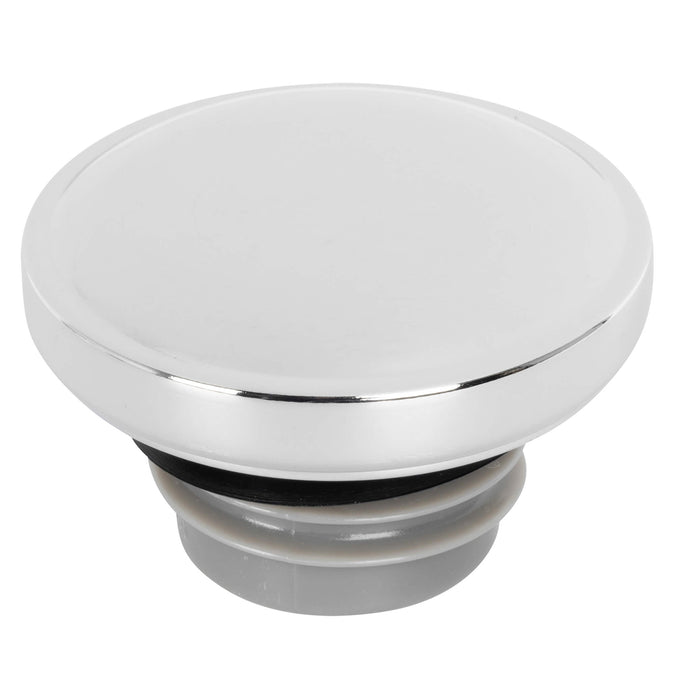 Screw-In Harley Stock Style Non-Vented Gas Cap - Left Side - 1996 & up - Chrome