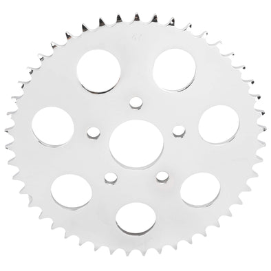 Replacement Dished Sprocket - Chrome - 47 Tooth - 1973-1985 Harley-Davidson Big Twin 1979-81 XL