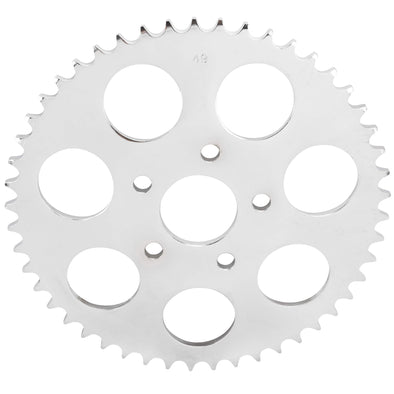 Replacement Dished Sprocket - Chrome - 49 Tooth - 1973-1985 Harley-Davidson Big Twin 1979-81 XL
