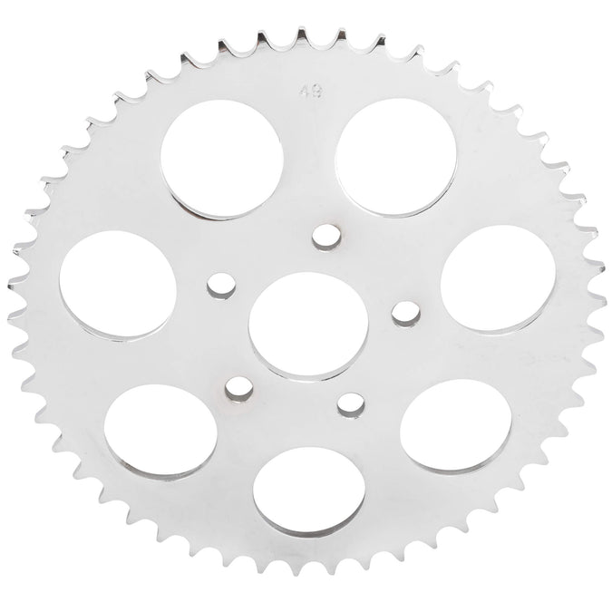 Replacement Dished Sprocket - Chrome - 49 Tooth - 1973-1985 Harley-Davidson Big Twin 1979-81 XL