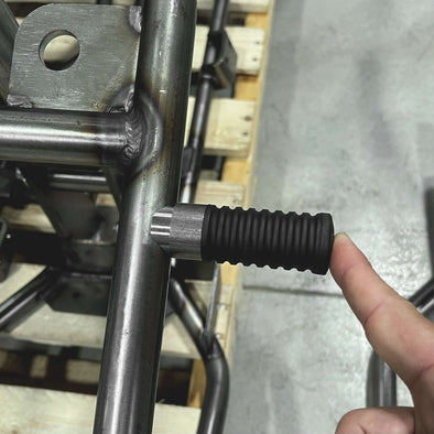 FTCL - Weld-on SHoRTi Passenger Foot Rests: 1” Coped Version