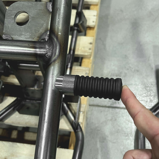 FTCL - Weld-on SHoRTi Passenger Foot Rests: 1” Coped Version