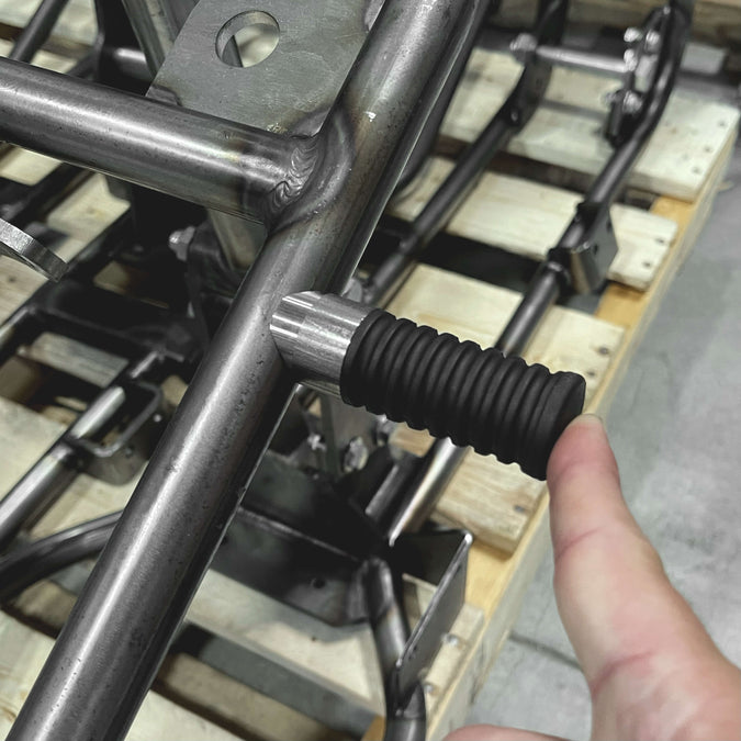 FTCL - Weld-on SHoRTi Passenger Foot Rests: 1” Coped Version