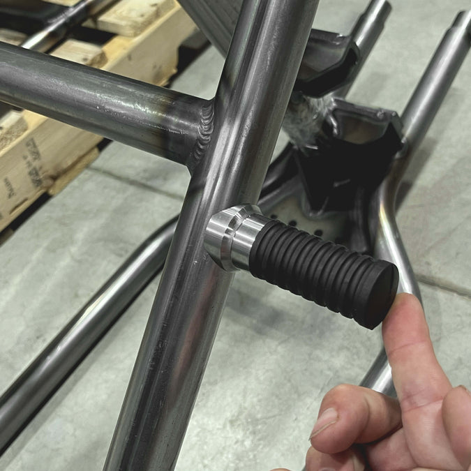 FTCL - Weld-on SHoRTi Passenger Foot Rests: 1.25” Coped Version