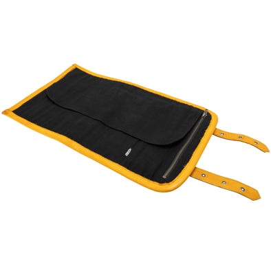 Yellow Spider Web Leather Tool Roll