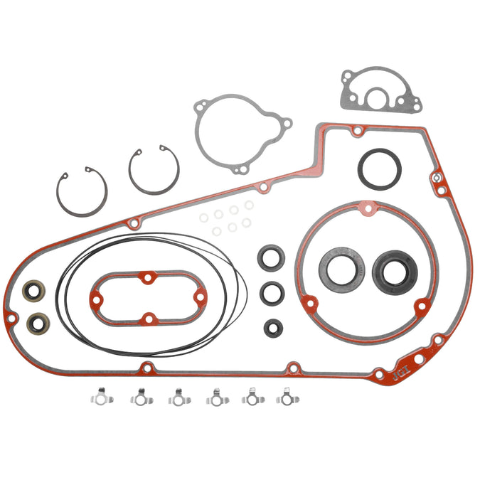 Primary Cover & Inspection Cover Gasket Kit With Seals 1984-1986 Harley-Davidson FL/FLH/FX/FXE/FXWG 1984-1988 Softail