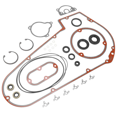 Primary Cover & Inspection Cover Gasket Kit With Seals 1984-1986 Harley-Davidson FL/FLH/FX/FXE/FXWG 1984-1988 Softail