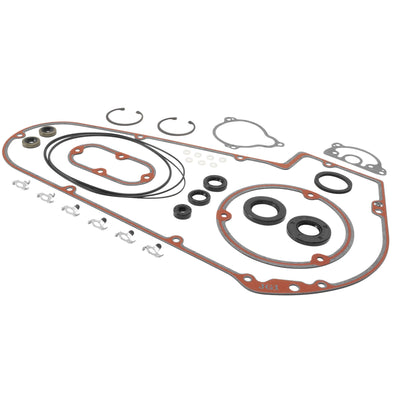Primary Cover & Inspection Cover Gasket Kit With Seals 1984-1986 Harley-Davidson FL/FLH/FX/FXE/FXWG 1984-1988 Softail