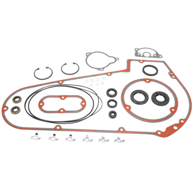 Primary Cover & Inspection Cover Gasket Kit With Seals 1984-1986 Harley-Davidson FL/FLH/FX/FXE/FXWG 1984-1988 Softail