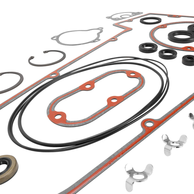 Primary Cover & Inspection Cover Gasket Kit With Seals 1984-1986 Harley-Davidson FL/FLH/FX/FXE/FXWG 1984-1988 Softail