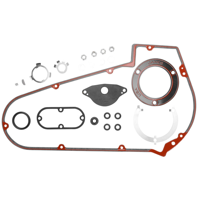 Primary Cover & Inspection Cover Gasket Kit 8-Hole Primary Cover 1965-1969 Harley-Davidson Big Twins
