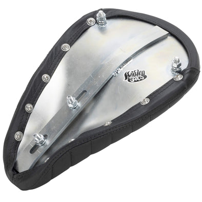 Bates Style 1 inch Horizontal Pleat Solo Seat - Black