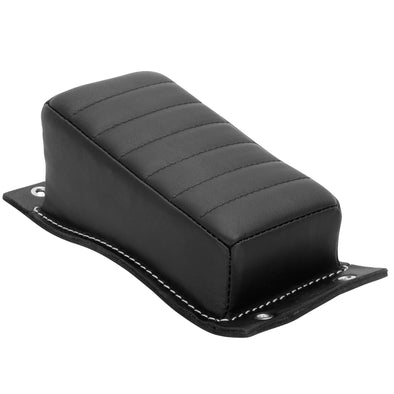 Bates Style Pillion P-Pad - Horizontal Pleat - Black