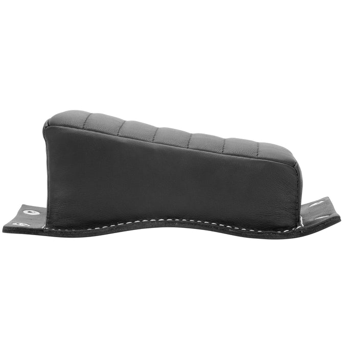Bates Style Pillion P-Pad - Horizontal Pleat - Black