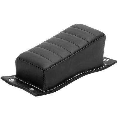 Bates Style Pillion P-Pad - Horizontal Pleat - Black