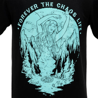 Gypsy Queen T-Shirt - Black & Light Blue