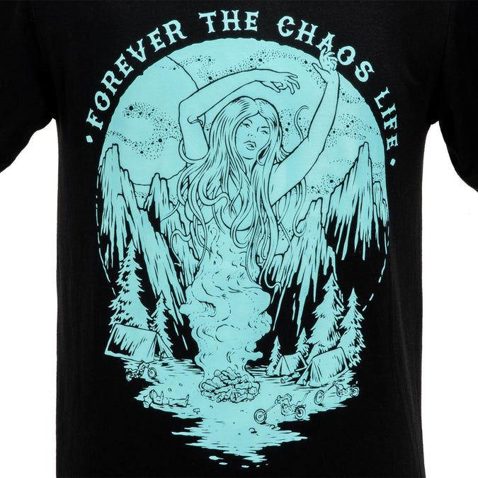 Gypsy Queen T-Shirt - Black & Light Blue