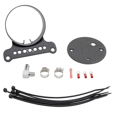Single Gauge Bracket - Black - 1995-2011 Harley-Davidson XL883 1995-2005 FXD Models