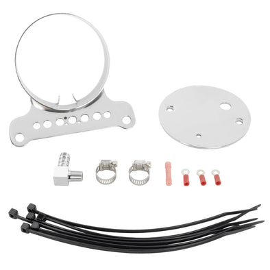 Single Gauge Bracket - Chrome - 1995-2011 Harley-Davidson XL883 1995-2005 FXD Models