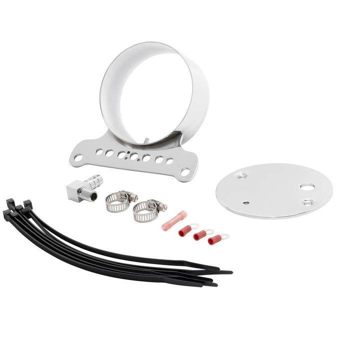 Single Gauge Bracket - Chrome - 1995-2011 Harley-Davidson XL883 1995-2005 FXD Models