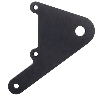 Rear Caliper Bracket for Rigid Harleys - 10" Rotor - 3/4" Axle - Black
