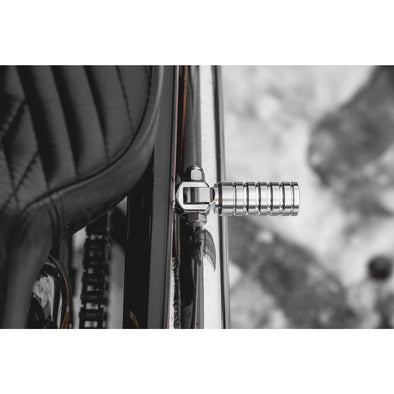 FTCL - SHoRTi Foot Pegs - 7075 Aluminum - Raw Machined Finish - Deluxe Weld-on Kit