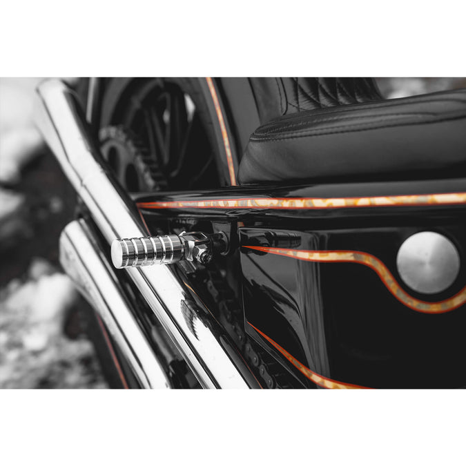 FTCL - SHoRTi Foot Pegs - 7075 Aluminum - Raw Machined Finish - Deluxe Weld-on Kit