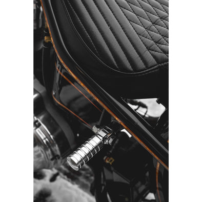 FTCL - SHoRTi Foot Pegs - 7075 Aluminum - Raw Machined Finish - Deluxe Weld-on Kit