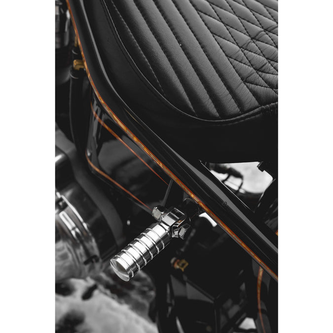 FTCL - SHoRTi Foot Pegs - 7075 Aluminum - Raw Machined Finish - Deluxe Weld-on Kit