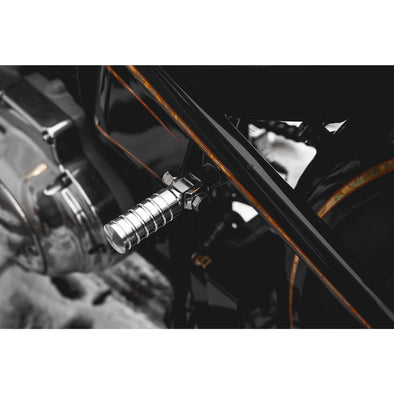 FTCL - SHoRTi Foot Pegs - 7075 Aluminum - Raw Machined Finish - Deluxe Weld-on Kit