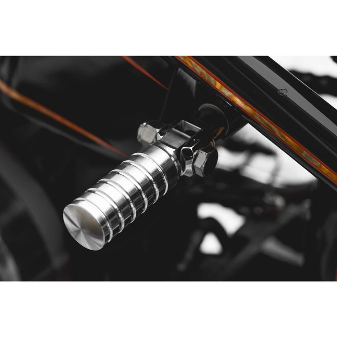 FTCL - SHoRTi Foot Pegs - 7075 Aluminum - Raw Machined Finish - Deluxe Weld-on Kit