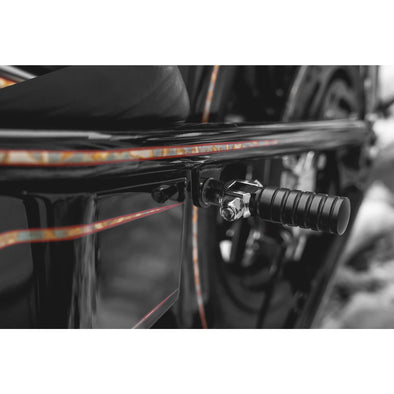 FTCL - SHoRTi Foot Pegs - 7075 Aluminum - Black Anodized - Deluxe Weld-on Kit