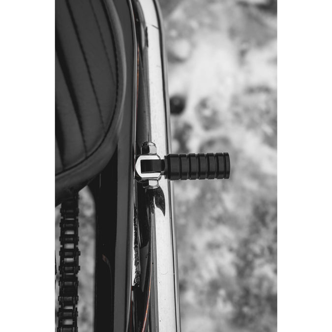 FTCL - SHoRTi Foot Pegs - 7075 Aluminum - Black Anodized - Deluxe Weld-on Kit