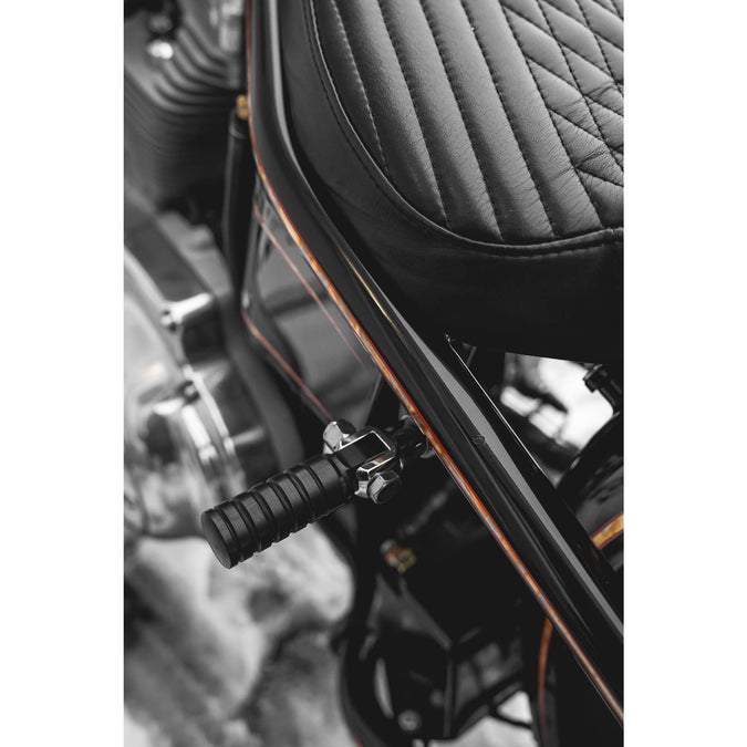 FTCL - SHoRTi Foot Pegs - 7075 Aluminum - Black Anodized - Deluxe Weld-on Kit