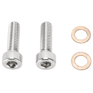 Damper Fork Tube Screw & Washer Kit 1979-Up Harley-Davidson Sportster XL 1975-1986 FX 1982-1994 FXR 1991-2017 FXD 1986-2005 FLST 1977-1984 FL 1984-2005 FXST OEM# 45405-75A