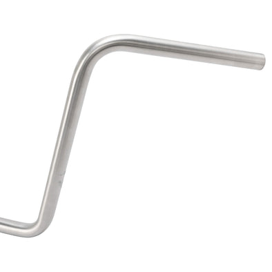 Narrow Bottom Ape Hanger Handlebars - 14 inch Rise - 1 inch  - Stainless Steel