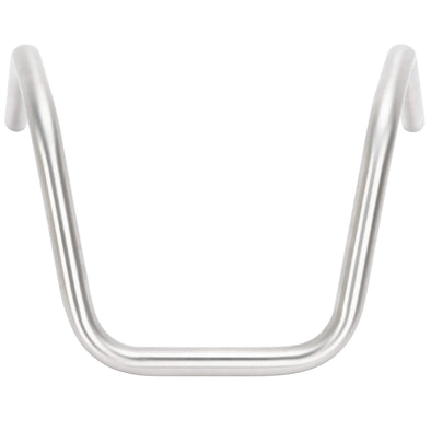 Narrow Bottom 6 Bend Handlebars - 8 inch Rise - 1 inch  - Stainless Steel