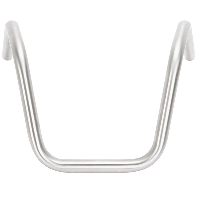 Narrow Bottom 6 Bend Handlebars - 8 inch Rise - 1 inch  - Stainless Steel