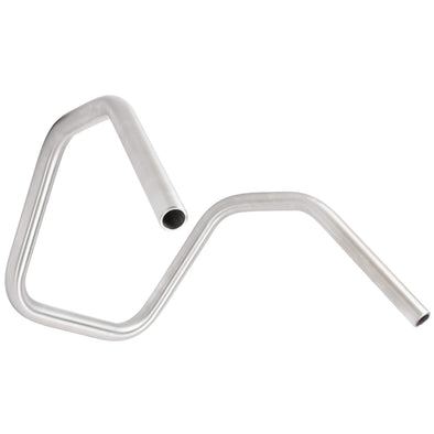 Narrow Bottom 6 Bend Handlebars - 8 inch Rise - 1 inch  - Stainless Steel